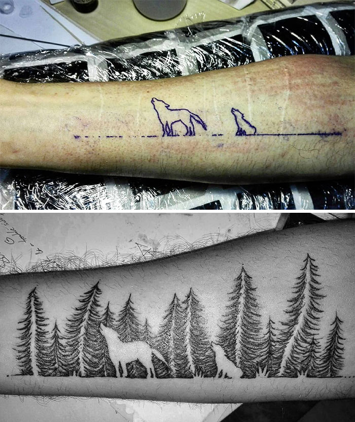 Tatuagens que transformaram manchas e cicatrizes em obras de arte