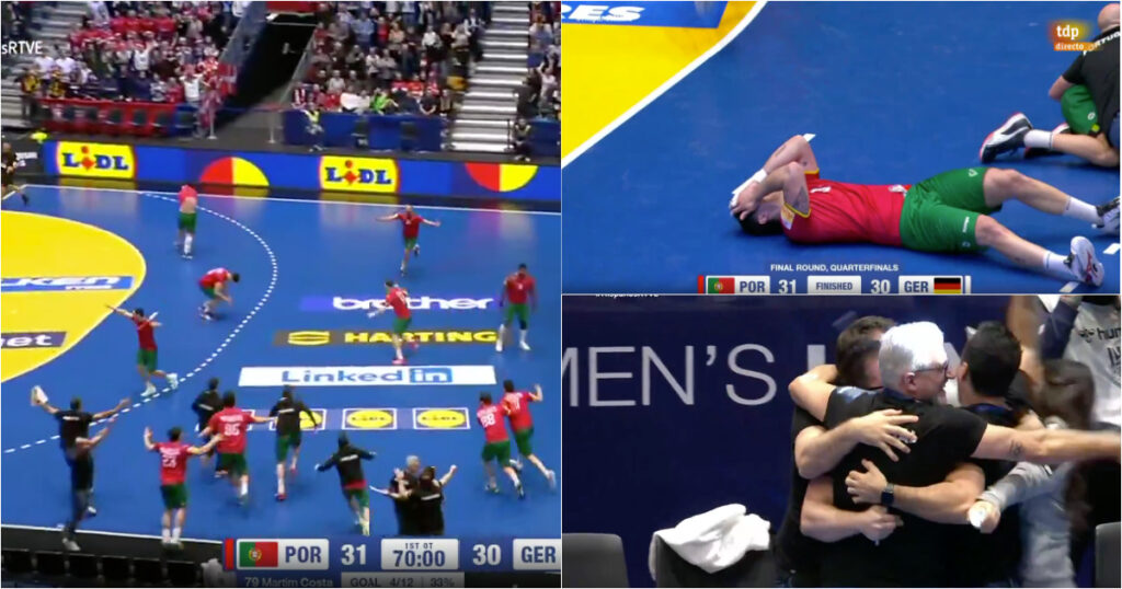 Portugal elimina Alemanha e está nas meias do Mundial de Andebol pela