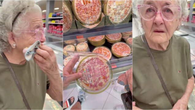 Avó cubana emociona-se ao ver abundância de comida num supermercado em Espanha