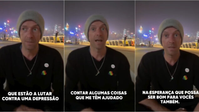 Chris Martin revela luta contra a depressão e partilha o que o ajuda a manter-se bem