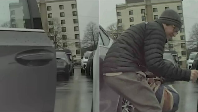 Homem filmado a riscar Tesla foi confrontado pelo dono do carro