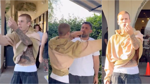 Justin Bieber perdeu a paciência com paparazzi à porta de café na Califórnia