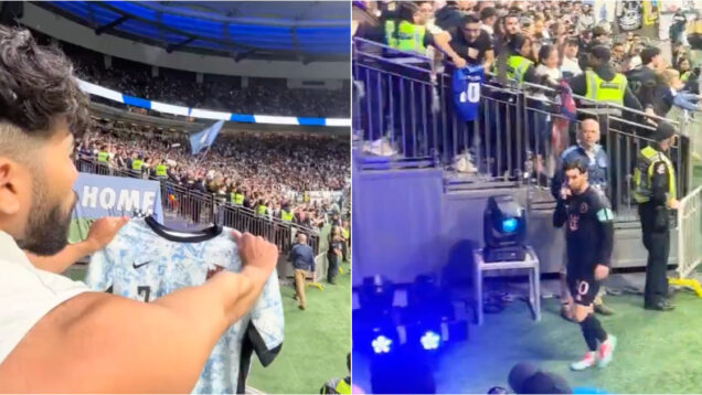 Messi responde ao ser provocado com camisola de CR7