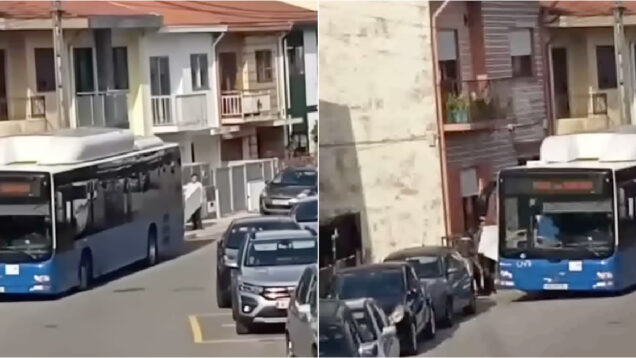 Motorista da Unir foi filmado a carregar frigorífico em autocarro e o momento tornou-se viral