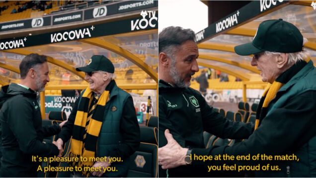 Vítor Pereira conheceu emblemático adepto dos Wolves de 100 anos