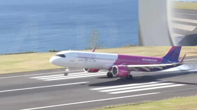 Aterragem atribulada de avião da Wizz Air na Madeira obriga à substituição da aeronave