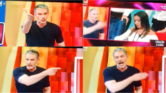 Cláudio Ramos perde as estribeiras em direto e grita com a produção do Big Brother