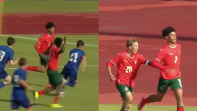 Cristianinho estreou-se a marcar por Portugal e festejou como o pai