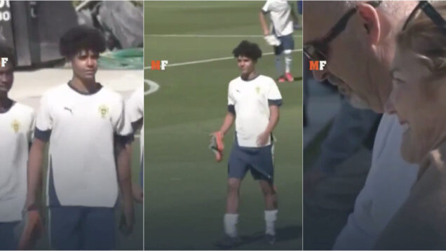 Cristianinho treinou pela primeira vez com os sub-15 na Cidade do Futebol