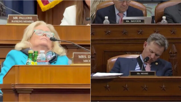 Democrata e republicano geram reações após serem filmados a dormir