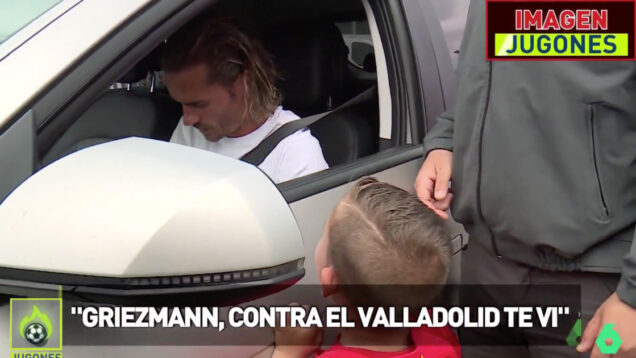 Griezmann proporciona momento inesquecível a pequeno adepto que pedia autógrafos à saída da academia
