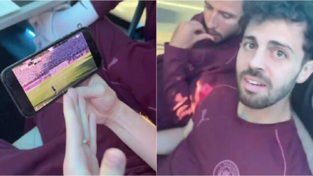 Matheus Nunes filmou reação de Bernardo Silva e Rúben Dias ao golo de Gyökeres