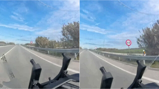 Motociclista descobre radar móvel escondido e gera indignação em Espanha