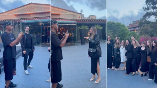 Mulheres não reconhecem Lamine Yamal e pedem-lhe que lhes tire uma foto