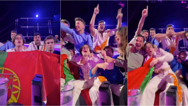 O momento em que os NAPA descobrem que estão na final da Eurovisão