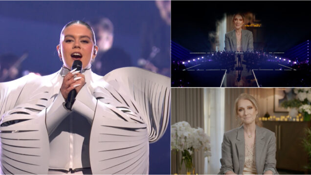 Portuguesa Iolanda e antigos concorrentes homenagearam Céline Dion no Festival Eurovisão