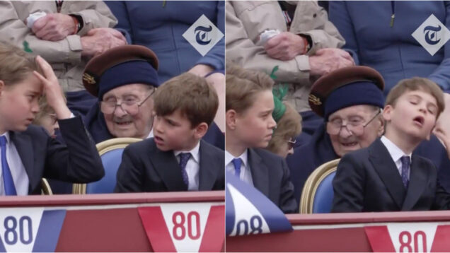 Príncipe Louis voltou a captar todas as atenções ao gozar com o irmão durante cerimónia