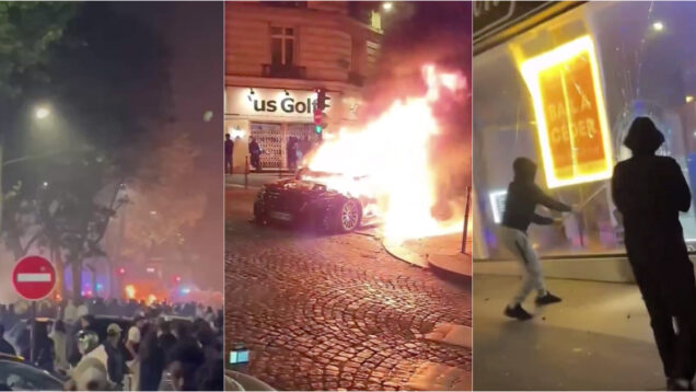 Ruas de Paris viveram momentos de pânico após o apuramento do PSG para a final da Champions