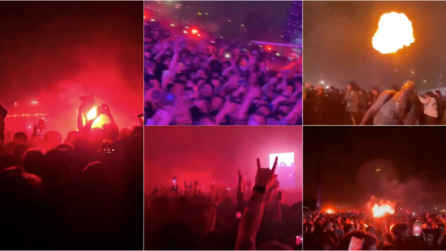 System of a Down deram concerto épico no Chile com lança-chamas humano, tochas e muito mosh