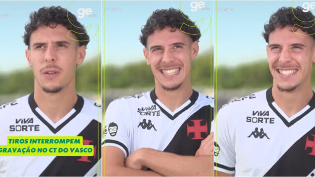 Tiros-interrompem-entrevista-de-Nuno-Moreira-no-centro-de-treinos-do-Vasco-e-a-cara-do-portugues-diz-tudo