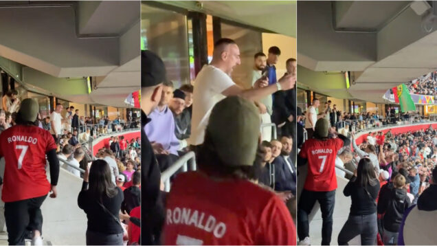 Adeptos portugueses dão baile a Ribery no estádio após polémica com Ronaldo