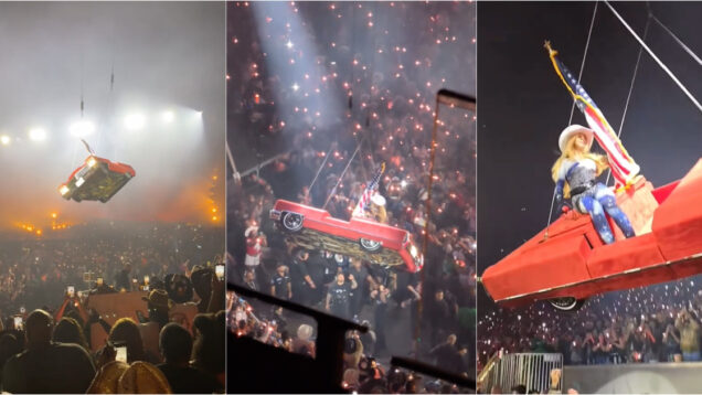 Beyoncé apanha grande susto com carro suspenso sobre a plateia