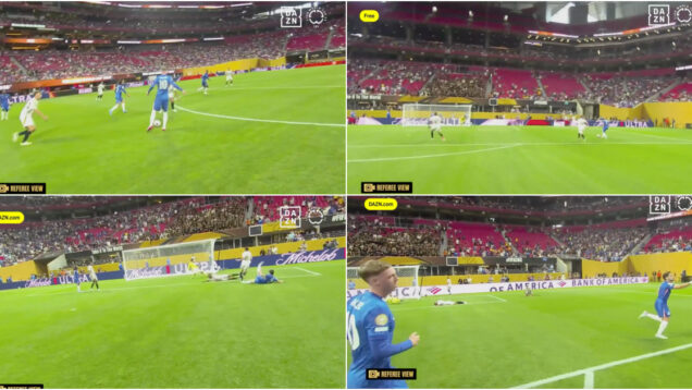 Câmara corporal de árbitro mostra