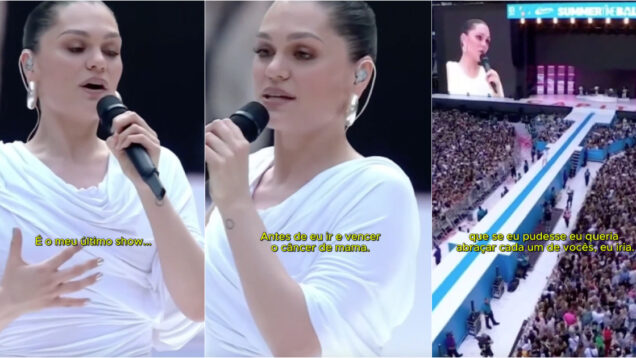 Jessie J deixa mensagem emotiva no último concerto antes de iniciar tratamento contra o cancro