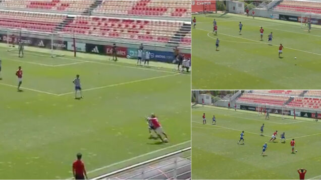 Jogador sub-17 do Benfica brilha com cabrito no jogo do título diante do FC Porto