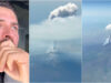 Piloto brasileiro regista erupção do Etna em pleno voo e capta imagens incríveis