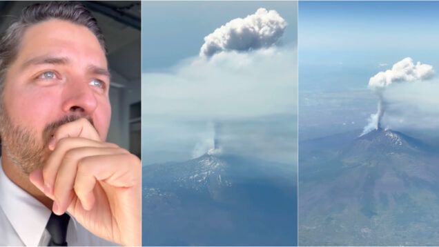 Piloto brasileiro regista erupção do Etna em pleno voo e capta imagens incríveis