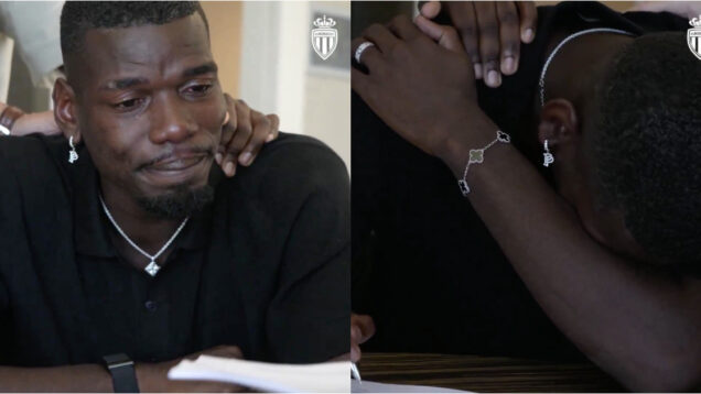 Pogba chora ao assinar contrato com o Mónaco e selar regresso aos relvados
