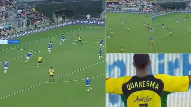 Quaresma espalha magia com golo monumental de trivela com três dedos