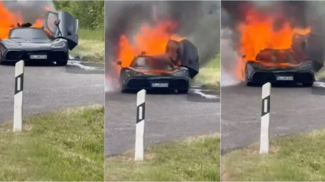Supercarro de  2,3 milhões de euros arde por completo e levanta mistério nas redes sociais