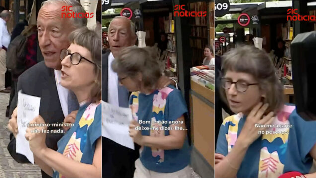 Tensão entre Marcelo Rebelo de Sousa e ativista