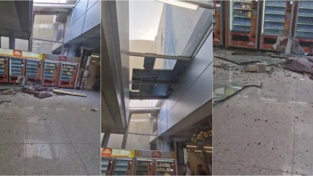 Teto do Aeroporto de Palma de Maiorca colapsou junto à recolha de bagagens