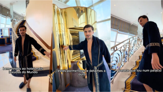 Tuga fez visita guiada a um hotel de 7 estrelas no Dubai