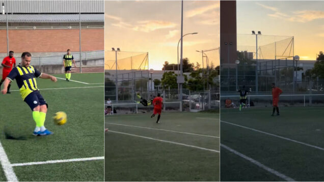 Amador Só no nome golaço de pontapé de bicicleta chega-nos do futebol de rua