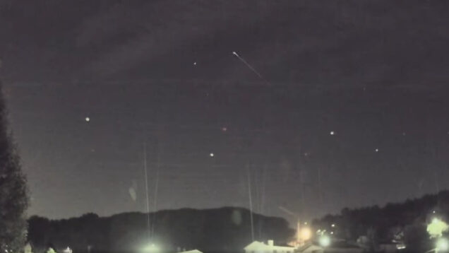 Céus de Braga iluminados por meteoro de grande dimensão