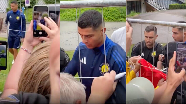 Cristiano Ronaldo juntou-se ao plantel do Al Nassr para estágio de pré-época e foi a loucura entre os fãs