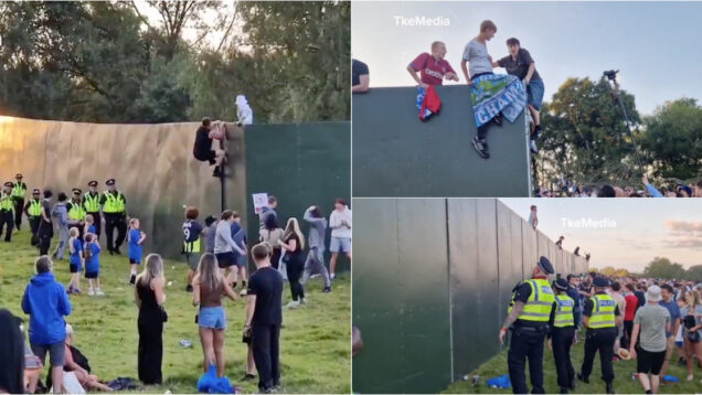 Fãs dos Oasis sem bilhete fazem escalada para tentar assistir ao concerto em Manchester