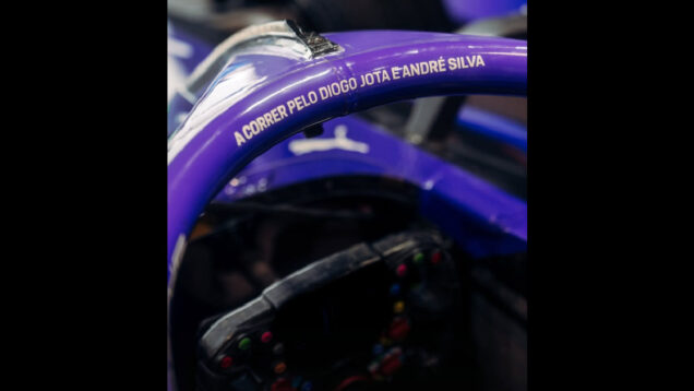Felix da Costa personaliza carro de Formula E com os nomes de Diogo Jota e André Silva