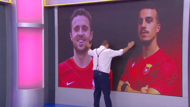Fernando Mendes prestou homenagem a Diogo Jota e André Silva no programa O Preço Certo