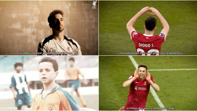 Liverpool despede-se de Diogo Jota com vídeo emocionante