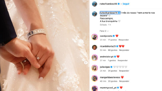 Mulher de Diogo Jota deixa mensagem nas redes sociais um mês após o casamento Nem a morte nos separa