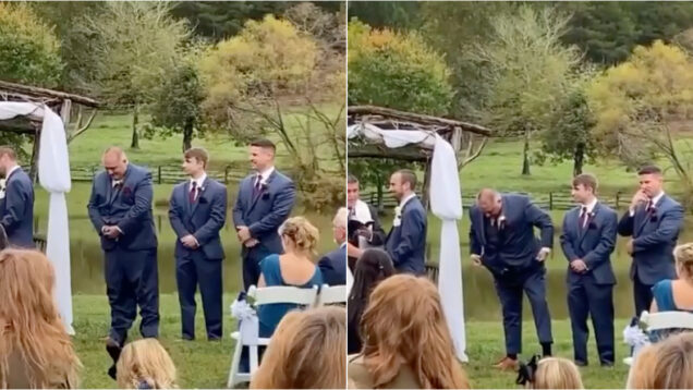 O casamento em que o padrinho se destacou por literalmente não fazer nada