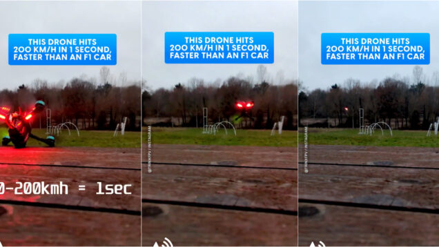 Parece ficção… drone dispara até aos 200 km_h em apenas 1 segundo