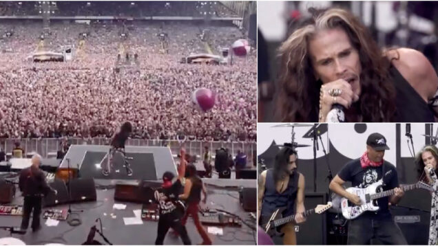 Steven Tyler partiu tudo no concerto de despedida dos Black Sabbath com Whole Lotta Love dos Led Zeppelin