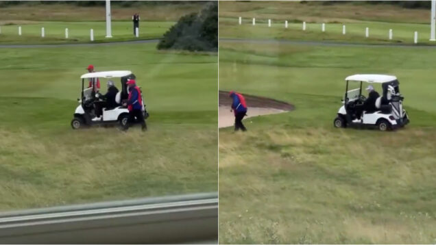 Trump foi apanhado a fazer batota no golfe e o vídeo gerou uma onda de críticas