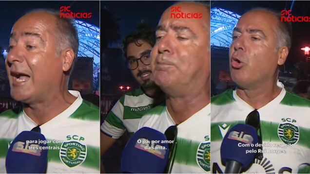 Adepto sportinguista dá sistema tática a Rui Borges após derrota por 1-0 com o Benfica